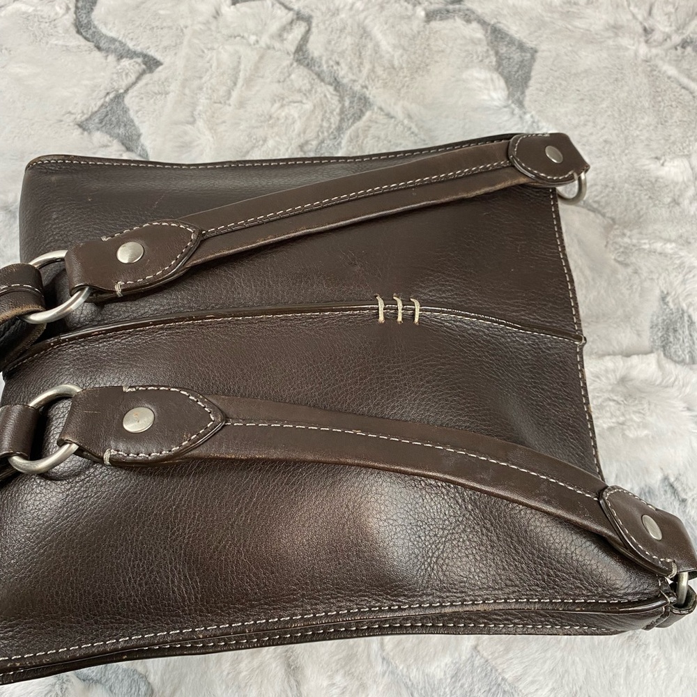 Ellington Crossbody Brown Leather Purse Gem